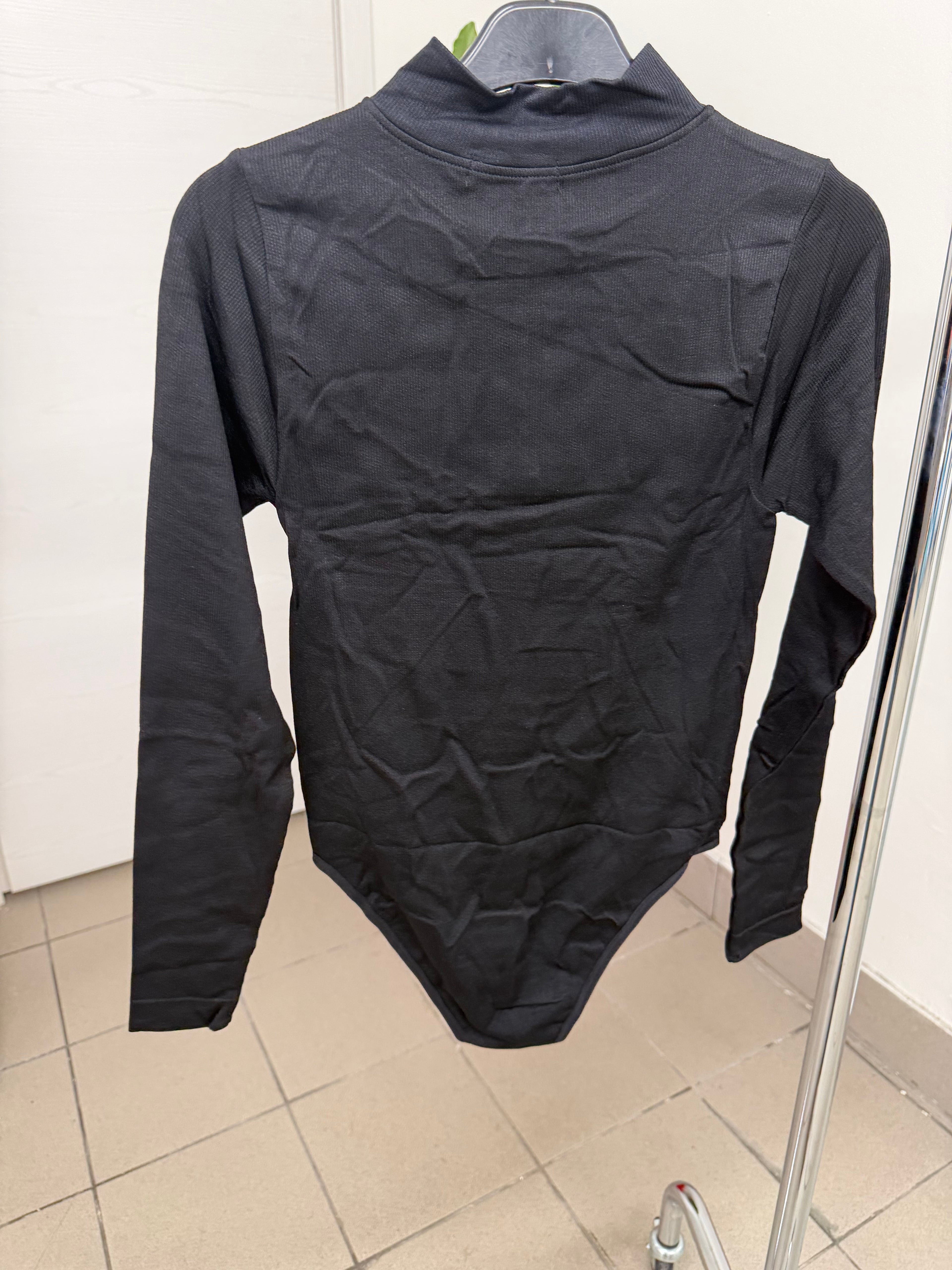 Body compattante a costine con zip FGD MODA