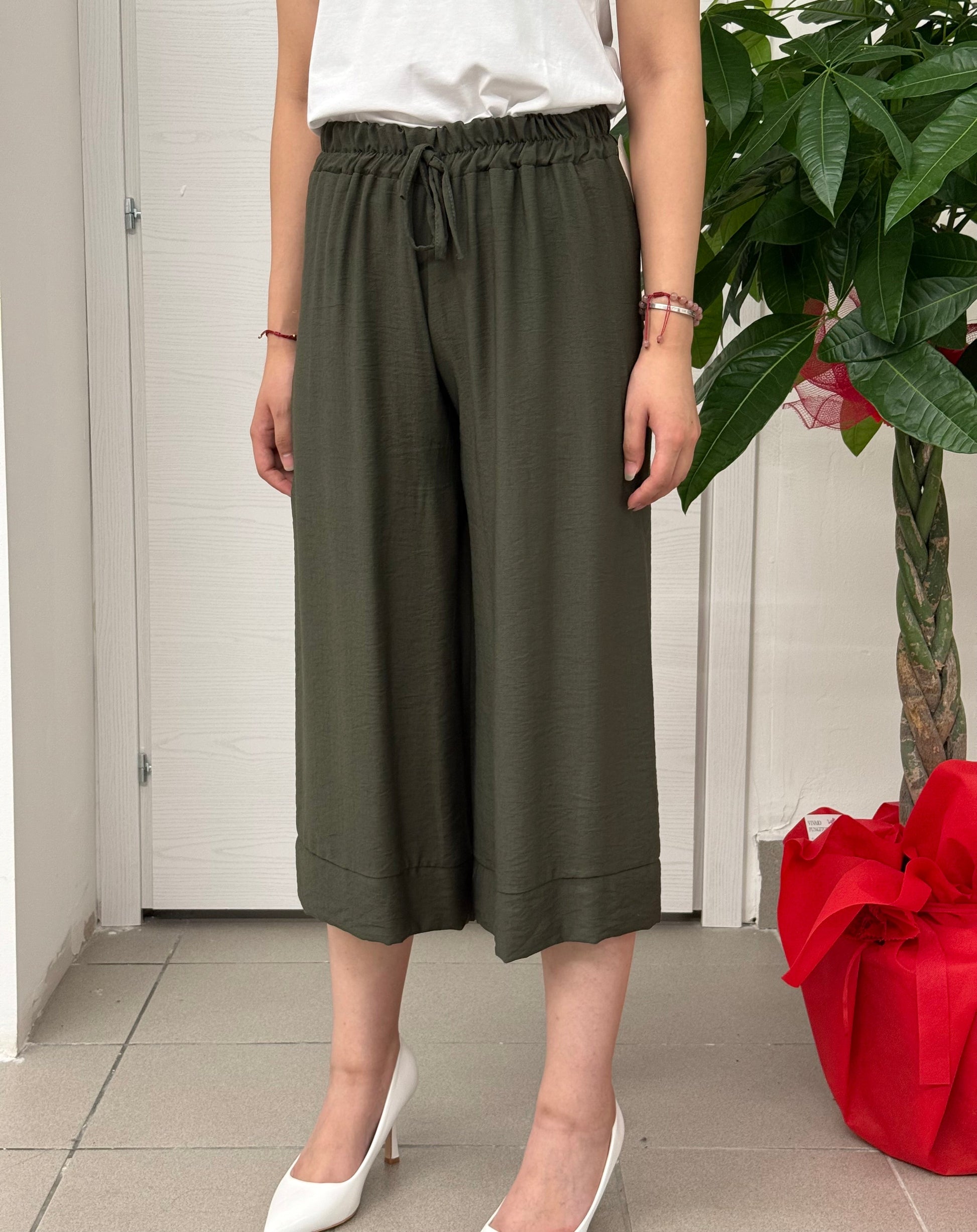 Pantalone a gamba larga pinocchietto FGD MODA