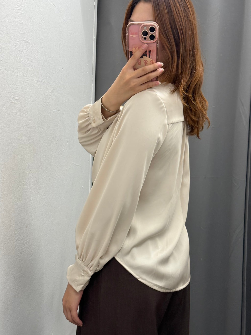 Camicetta Effetto Raso A Portafoglio FGD MODA