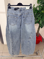 Jeans balloon con strappi con doppia abbottonatura FGD MODA