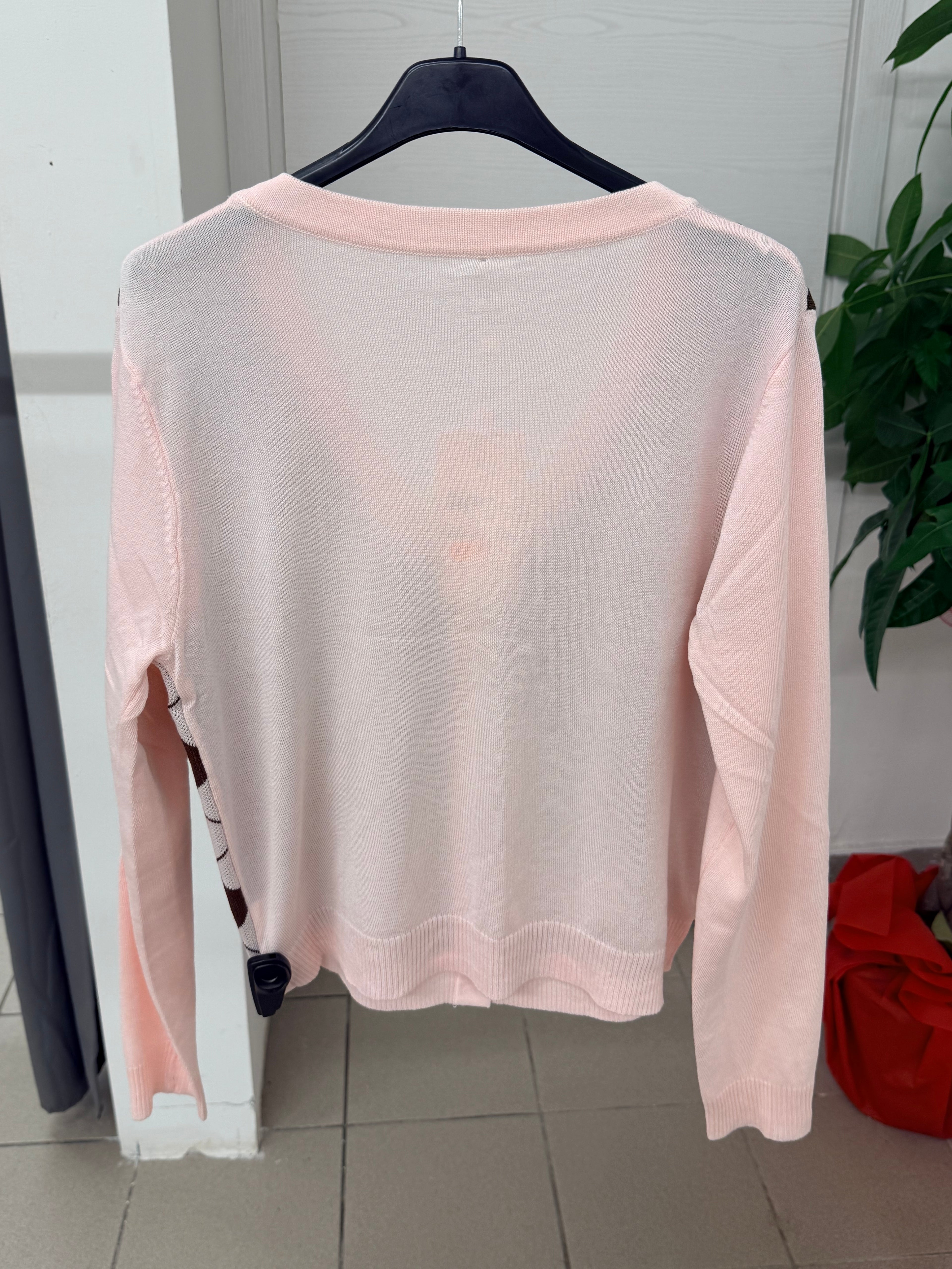 Cardigan con motivo a rombi FGD MODA