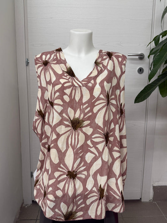 Canotta con fiori FGD MODA
