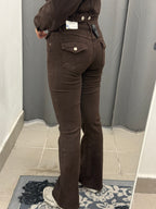 Jeans A Campana Con Patta Con Bottone H3903 FGD MODA