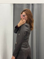 Chiodo In Ecopelle Crop FGD MODA
