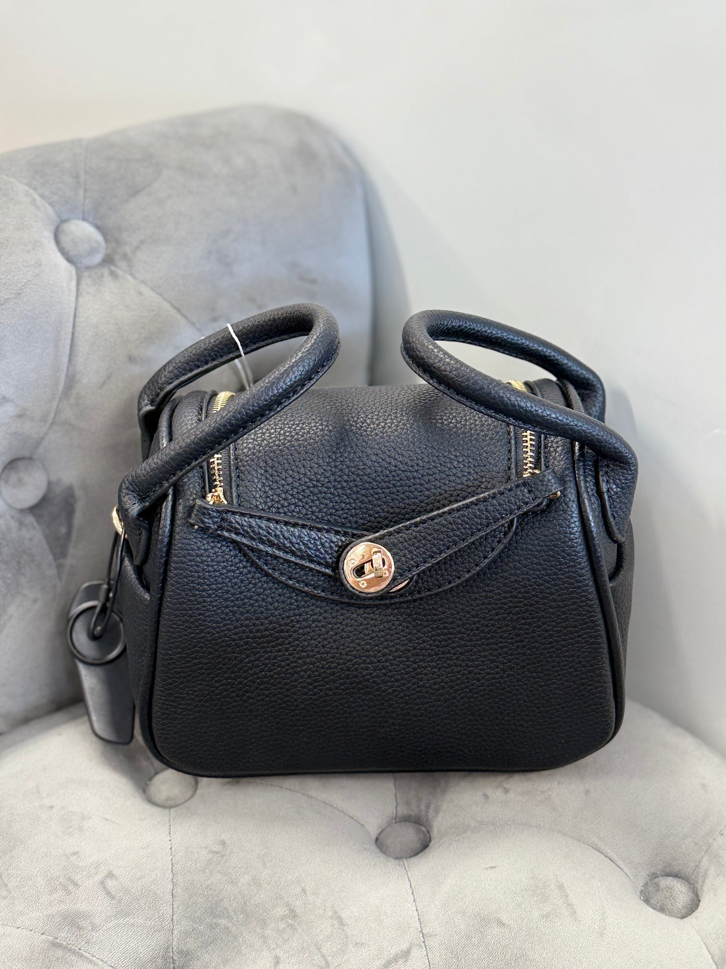 Borsa con manico laterale con tracolla