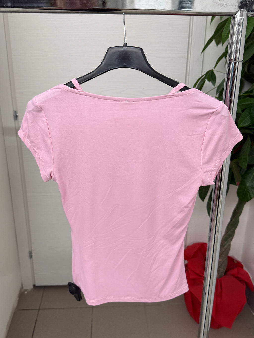 Maglietta in lycra con intreccio FGD MODA