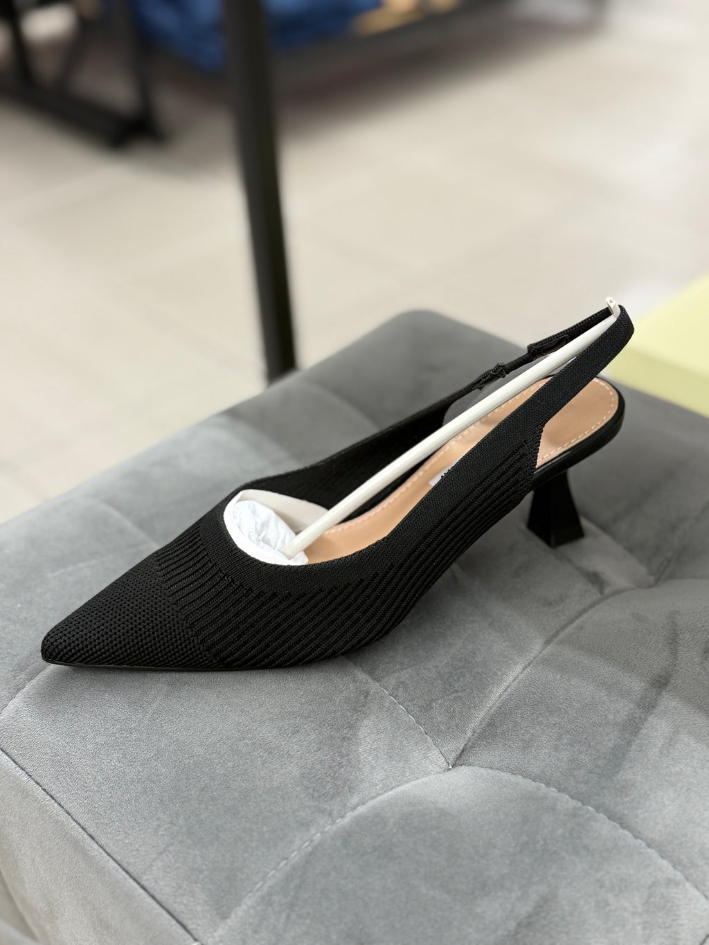 Décolleté in tessuto con elastico tacco 6cm A71-835 FGD MODA