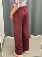 Pantaloni in Lino e Viscosa a Palazzo FGD MODA