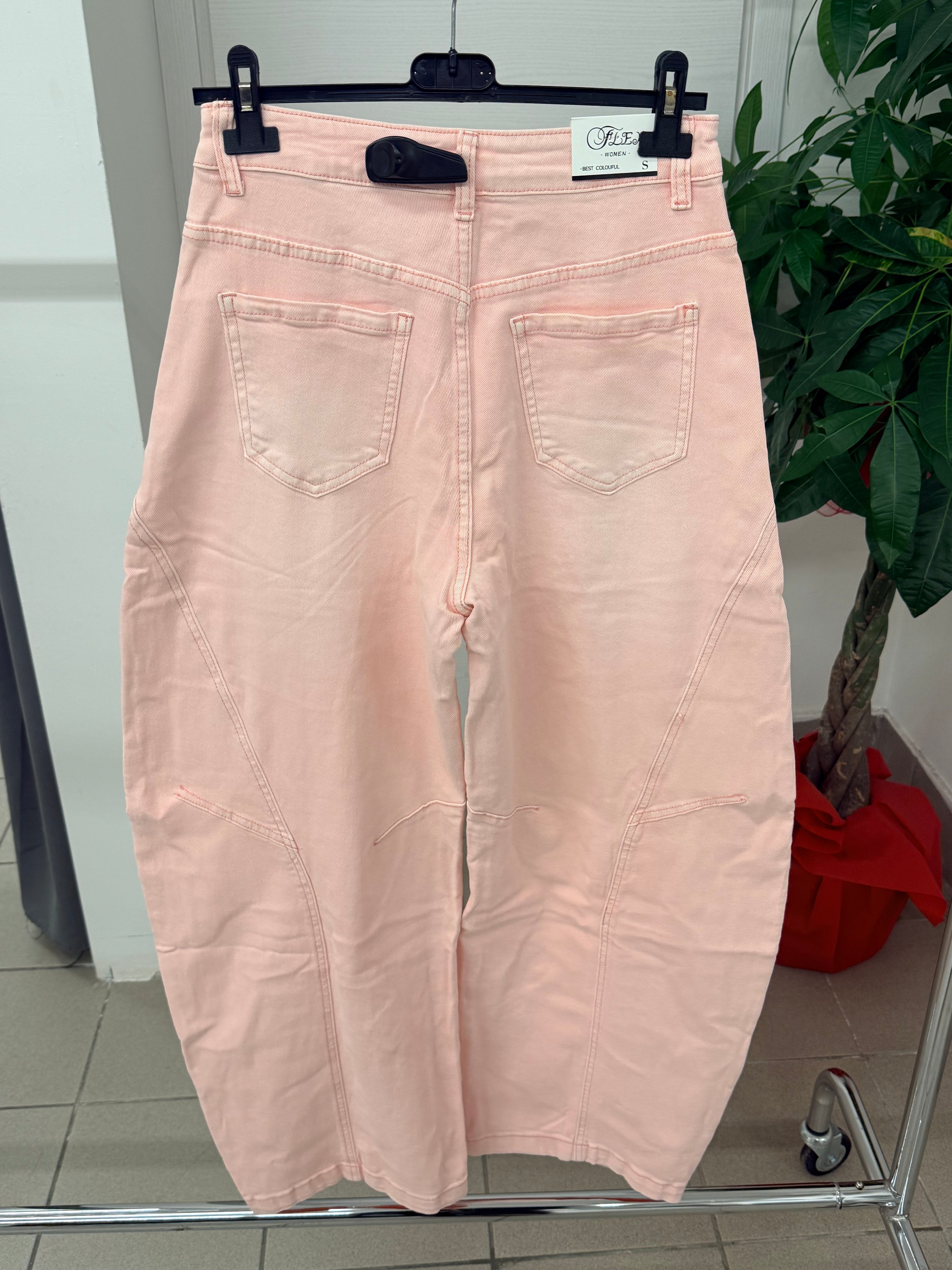 Jeans balloon con doppia abbottonatura FGD MODA