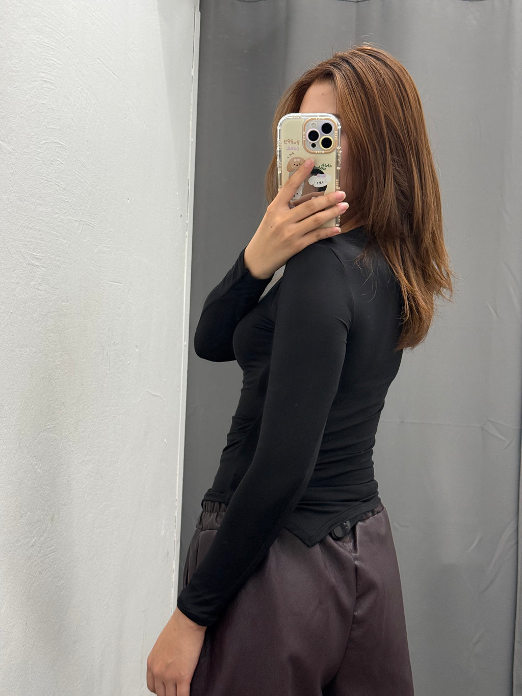 Maglietta In Lycra Con Arricciatura E Taglio Laterale FGD MODA