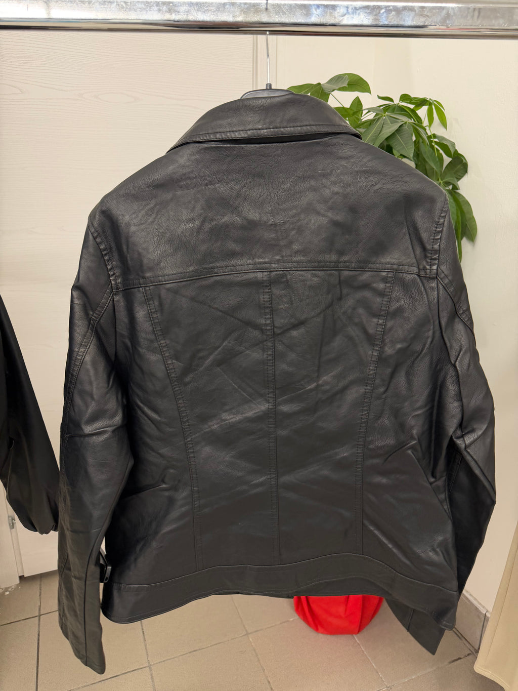 Giacca ecopelle taglia curvy FGD MODA
