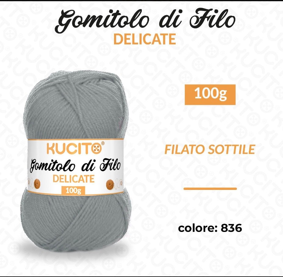 Gomitolo di filo DELICATE 100g FGD MODA