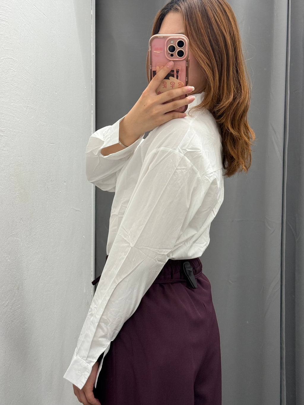 Camicia Over Fit Con Cravatta Con Spille FGD MODA