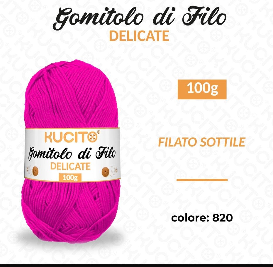 Gomitolo di filo DELICATE 100g FGD MODA