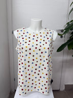 Canotta a pois multicolore FGD MODA