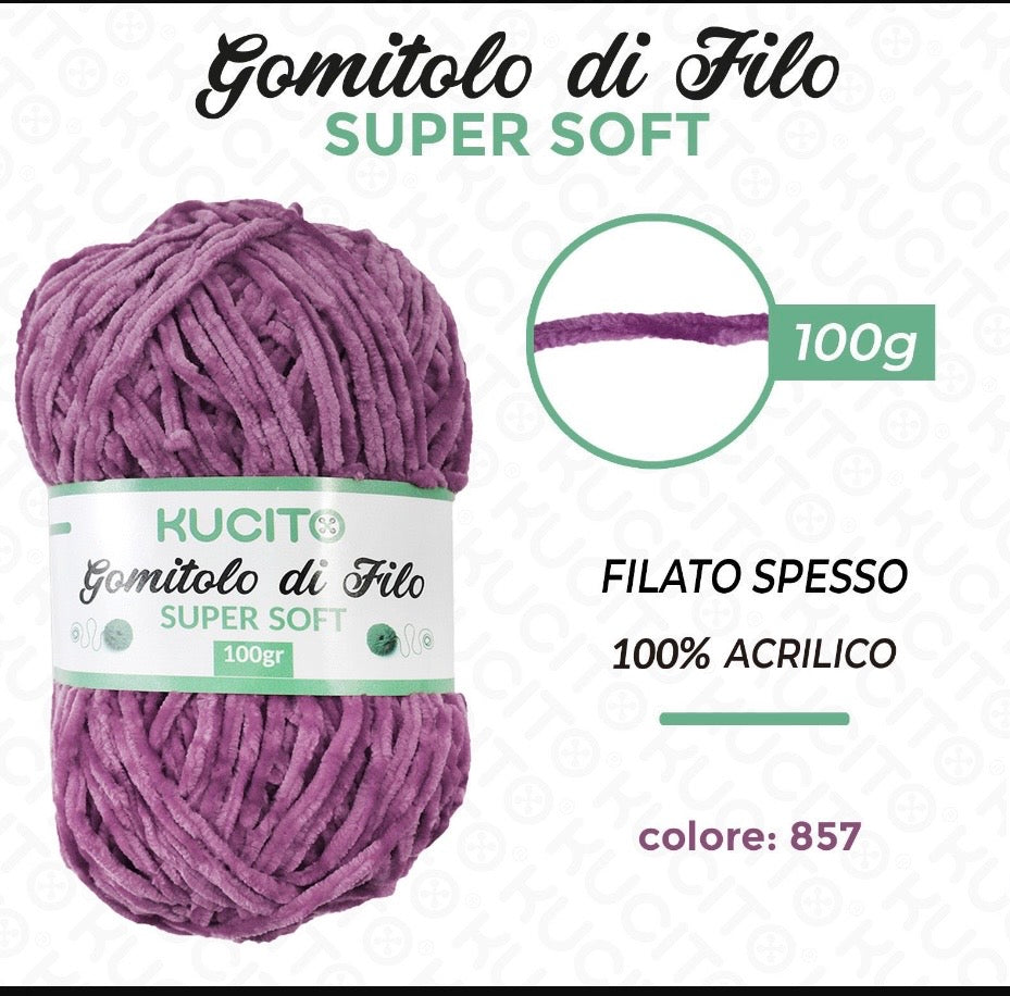 Gomitolo di filo SUPER SOFT 100g FGD MODA