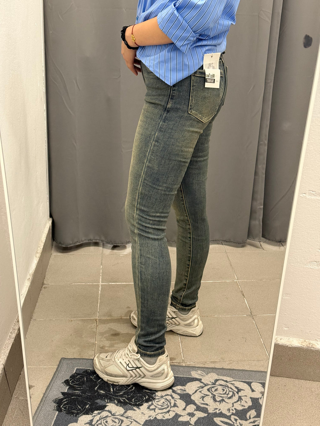 Jeans Skinny Lavaggio Sabbiato MS-2317 FGD MODA