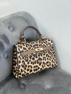 Borsa leopardata con tracolla Small FGD MODA