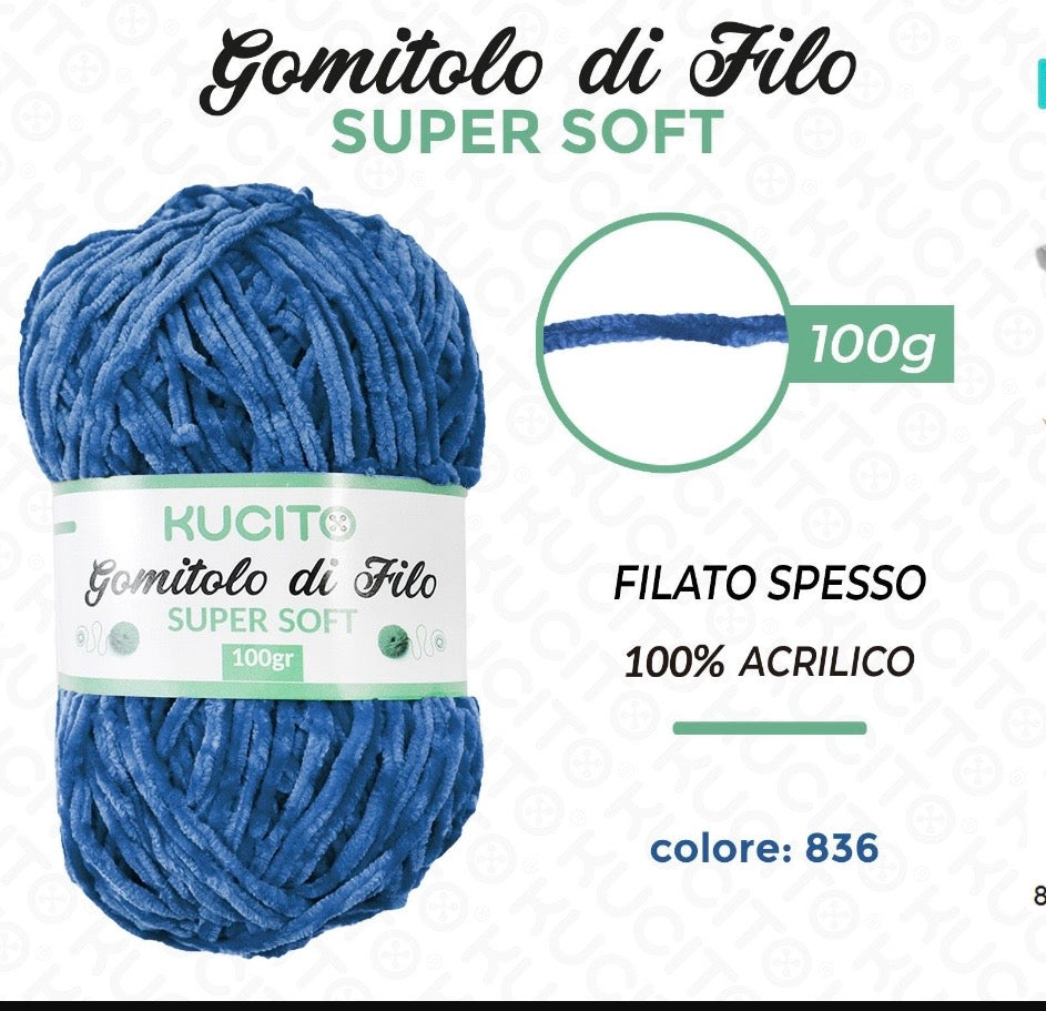 Gomitolo di filo SUPER SOFT 100g FGD MODA