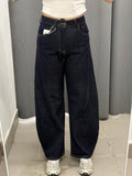 Jeans Barrell Lavaggio Zero con Cuciture Y602 FGD MODA