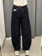 Jeans Barrell Lavaggio Zero con Cuciture Y602 FGD MODA