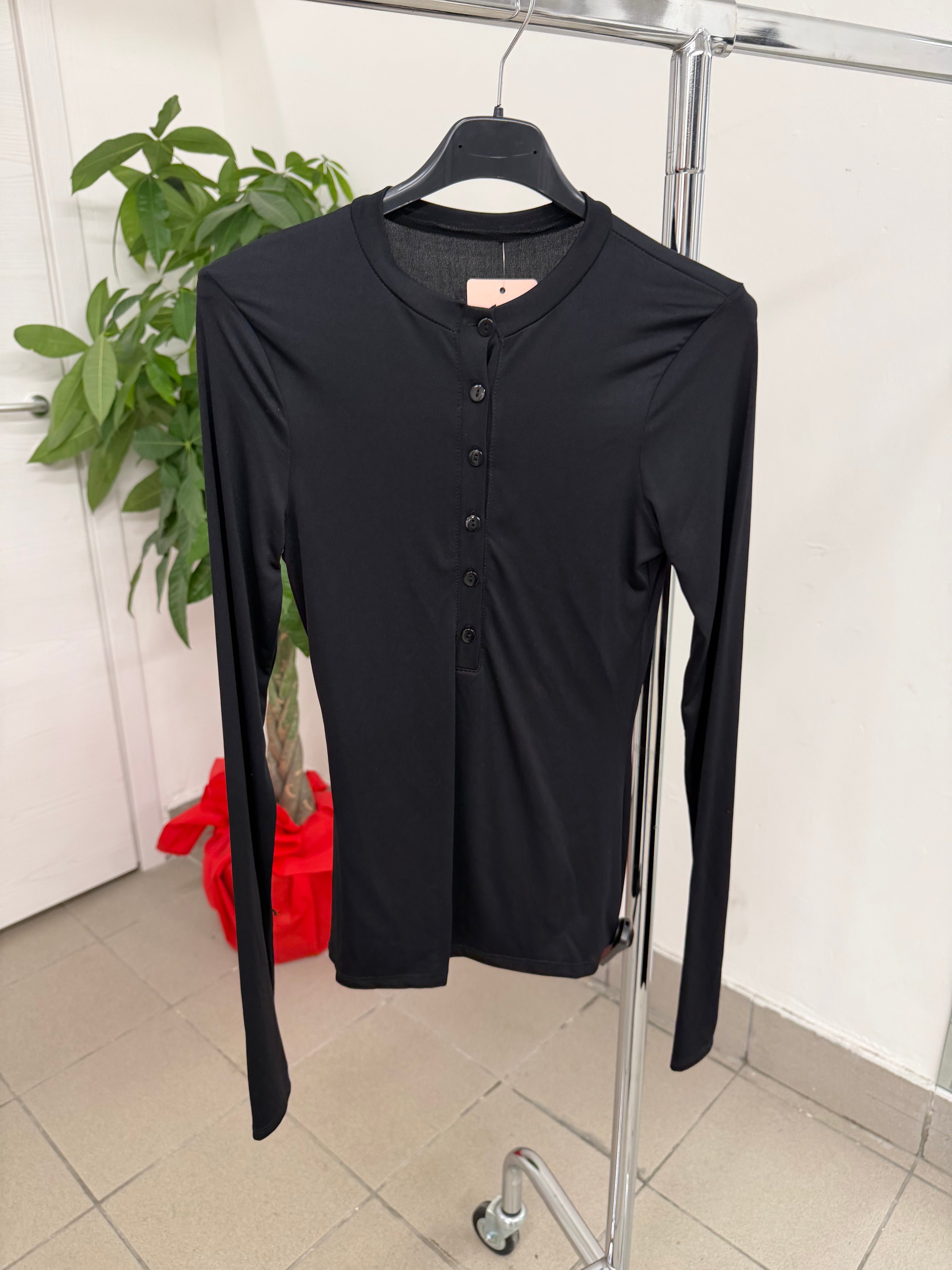 Magliettina in lycra con bottoni FGD MODA