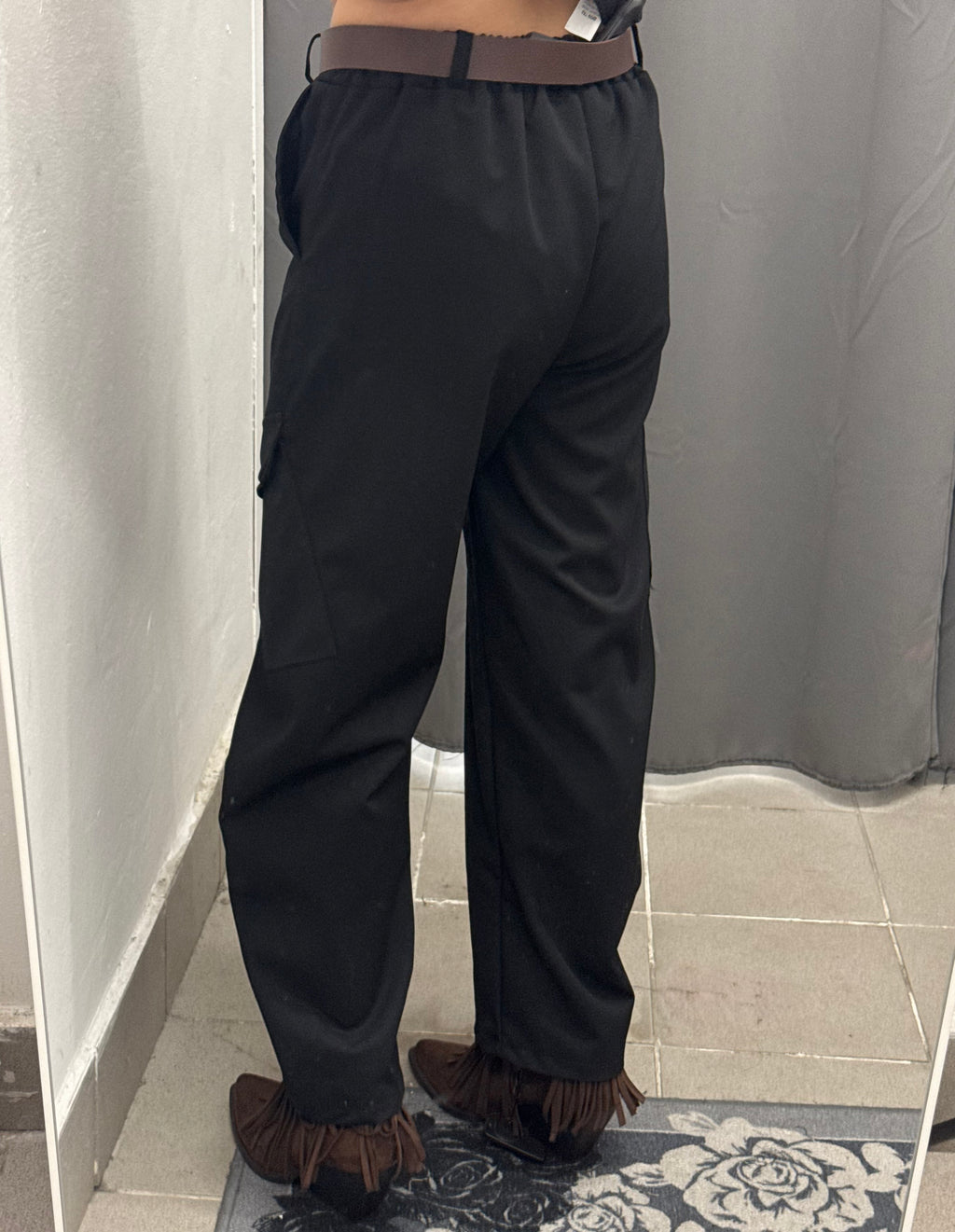 Pantaloni Balloon Cargo Con Cinta FGD MODA