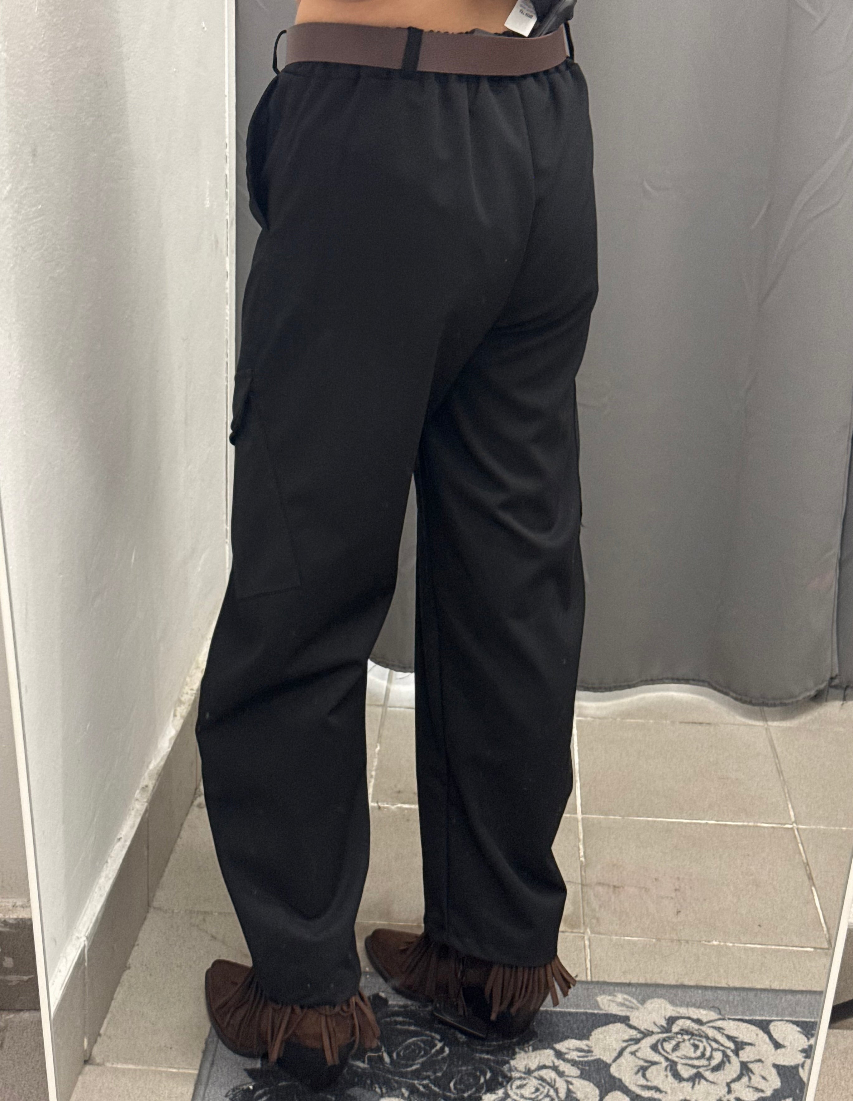 Pantaloni Balloon Cargo Con Cinta FGD MODA