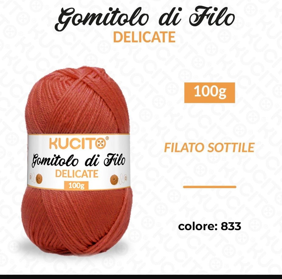 Gomitolo di filo DELICATE 100g FGD MODA