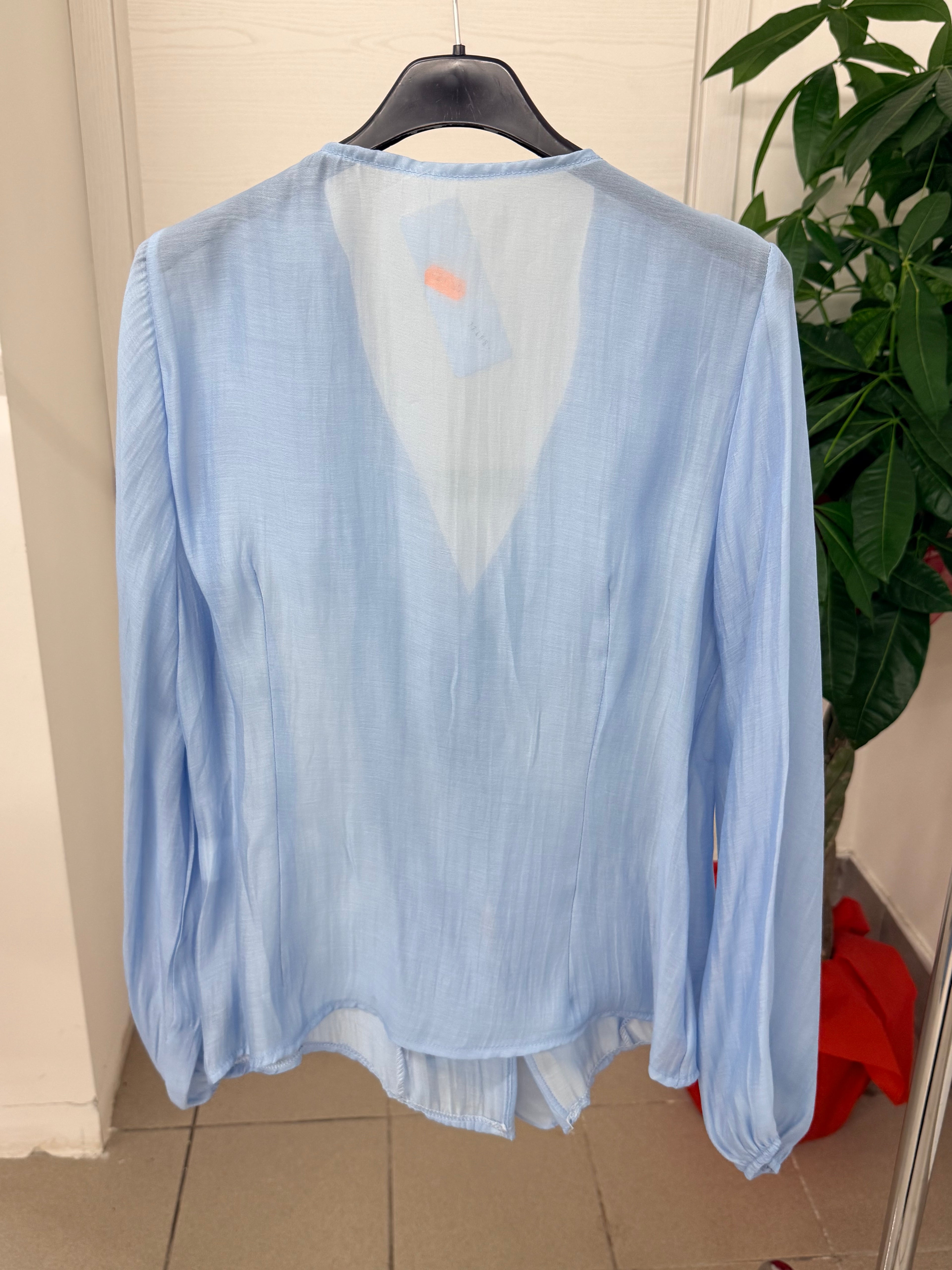 Camicia in lyocell con volant FGD MODA