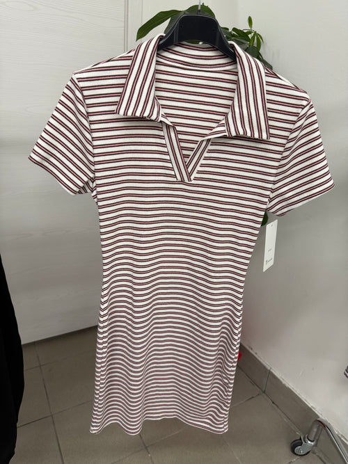 Abito polo a righe FGD MODA