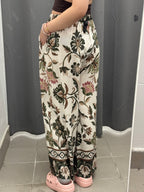 Pantaloni 100% Viscosa a Palazzo a Fantasia FGD MODA