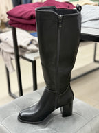 Stivali in ecopelle alti tacco 8cm FGD MODA