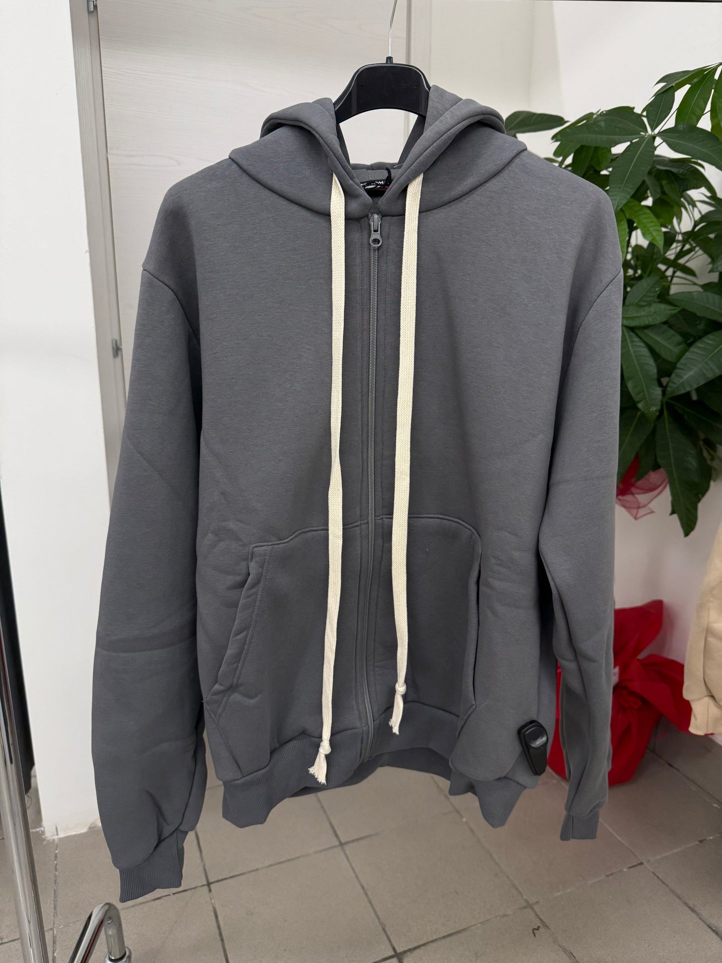 Felpa con zip con cappuccio FGD MODA