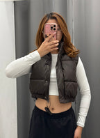 Gilet Quilted Crop FGD MODA