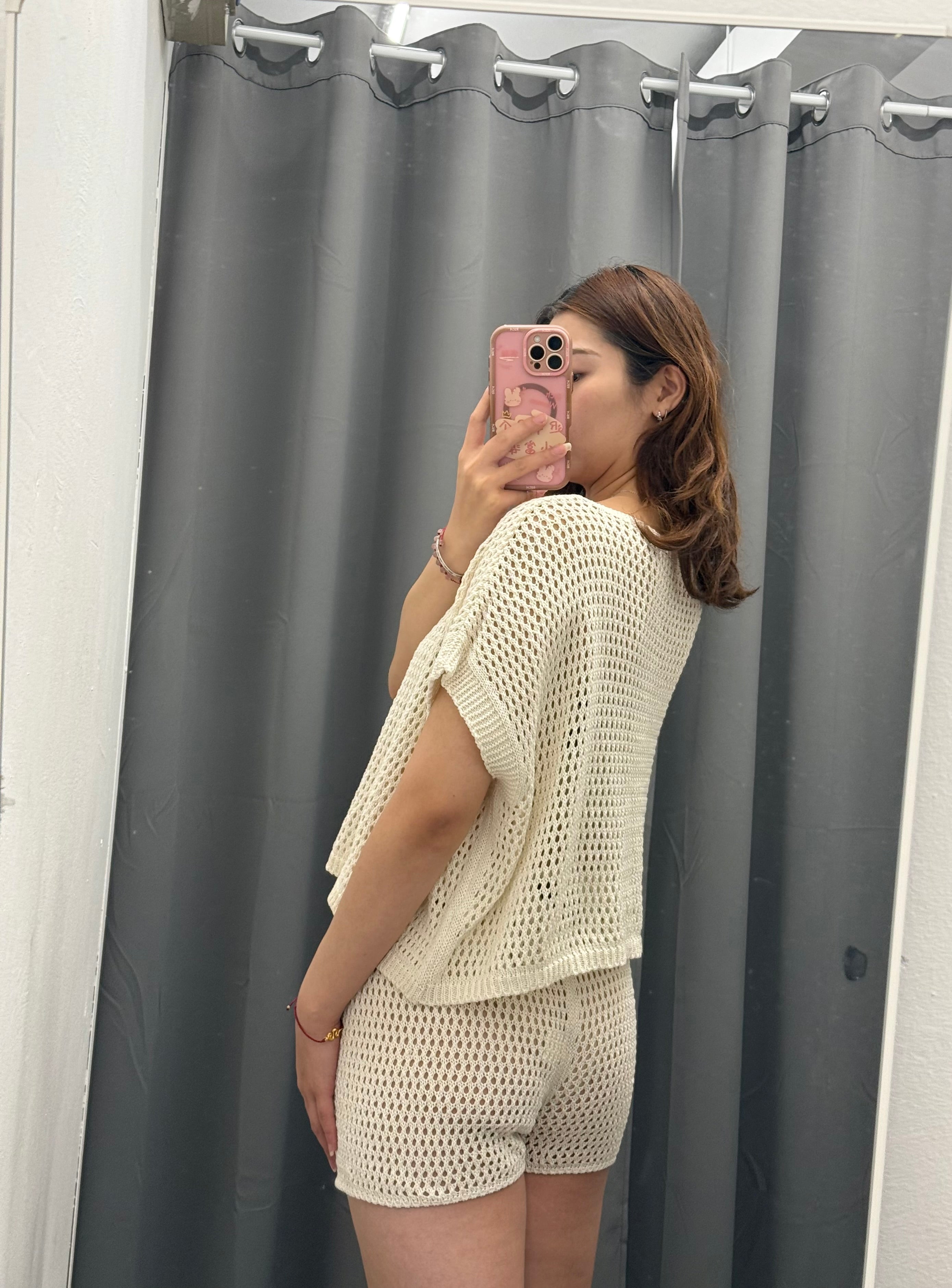 Set coordinato forato Maglietta e Pantaloncini FGD MODA