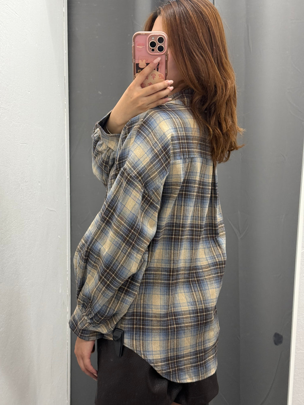 Camicia Over Fit Scozzese Con Taschino FGD MODA
