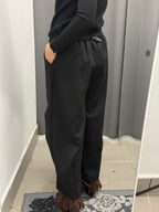 Pantaloni Balloon Con Cuciture Con Bottone Alla Caviglia FGD MODA
