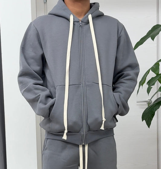 Felpa imbottita con zip con cappuccio FGD MODA