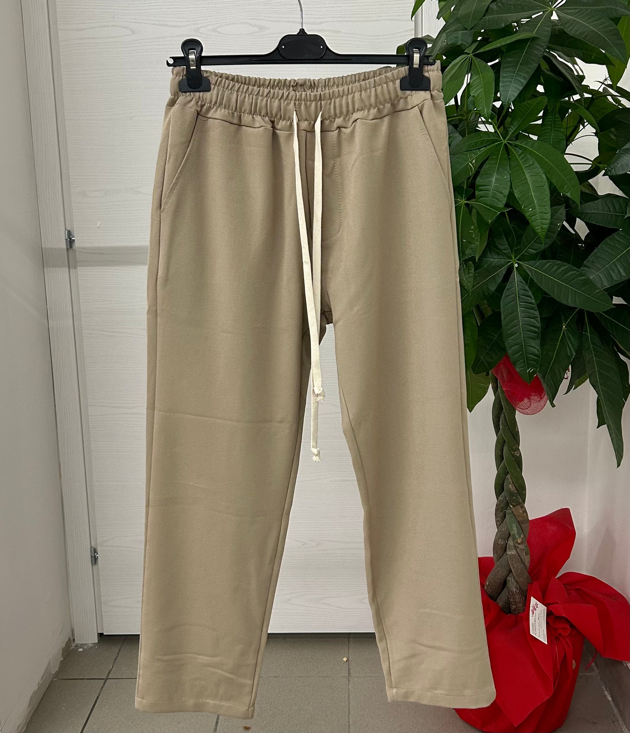 Pantaloni semieleganti con laccio Ficko FGD MODA