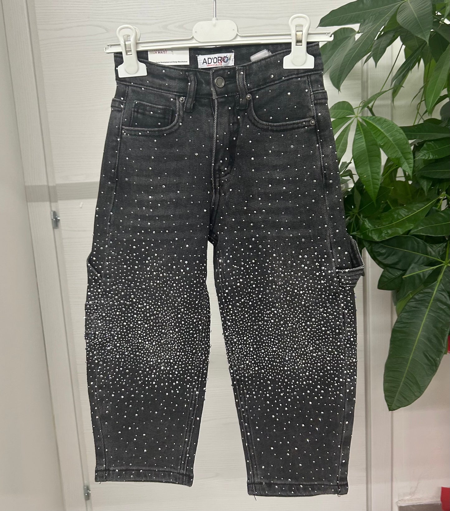 Jeans a palloncino brillantinati FGD MODA