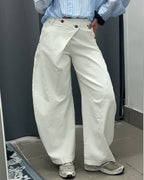 Jeans balloon con doppia abbottonatura FGD MODA