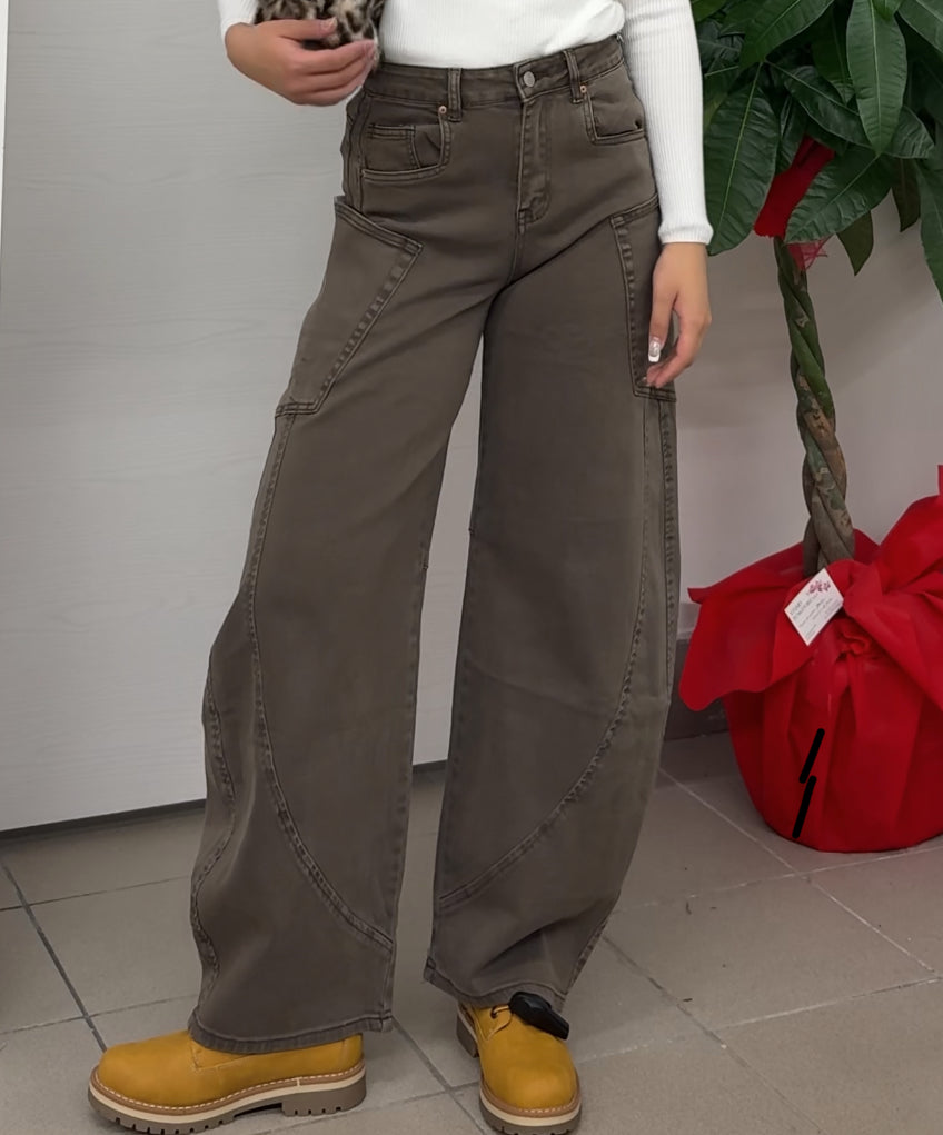 Jeans a palloncino con tasche FGD MODA