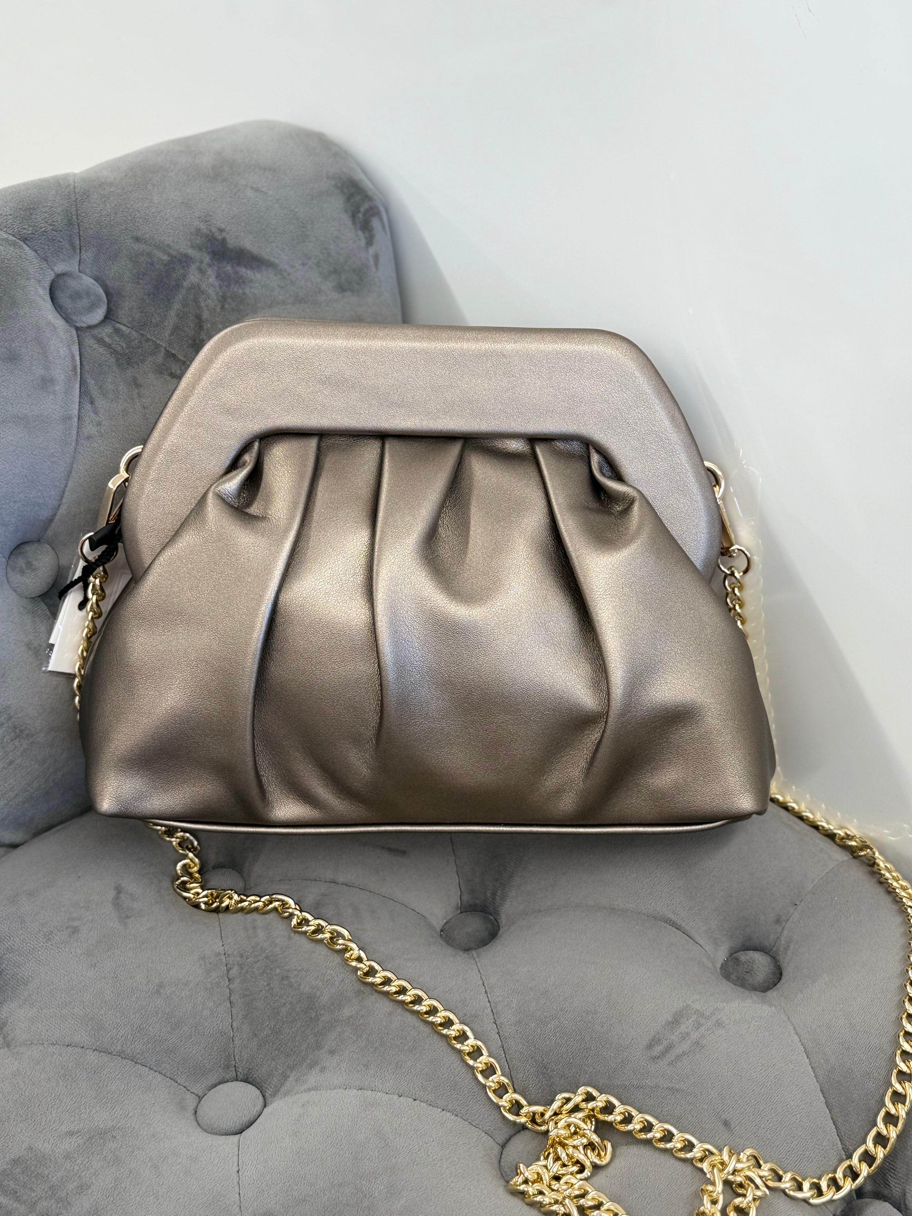 Borsa clutch con tracolla a catena FGD MODA