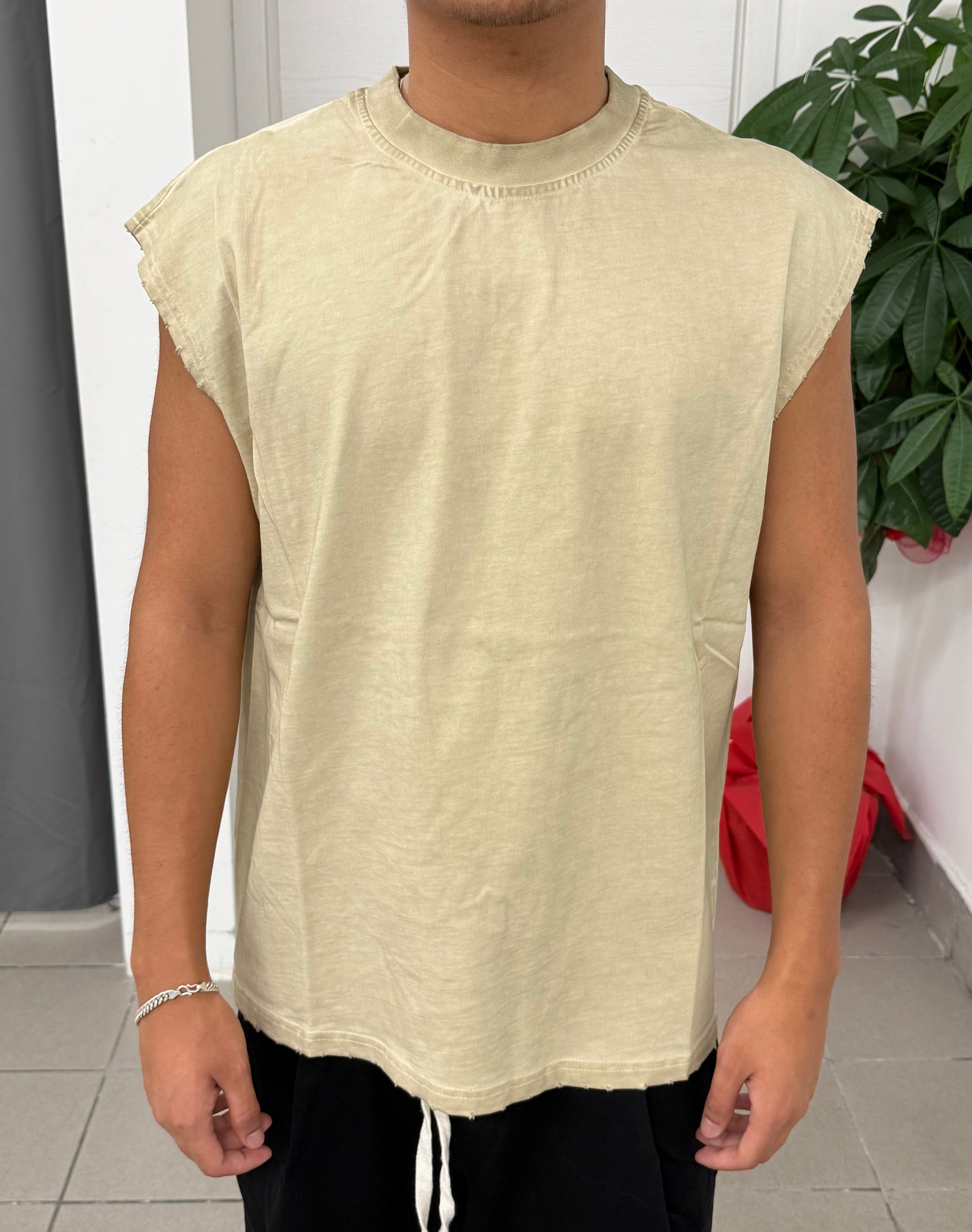 Canotta Over Fit Raw Cut Ficko DFT42 FGD MODA