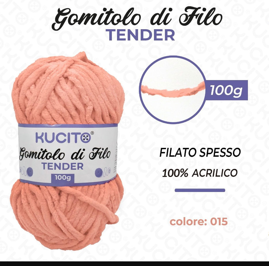 Gomitolo di filo TENDER 100g FGD MODA