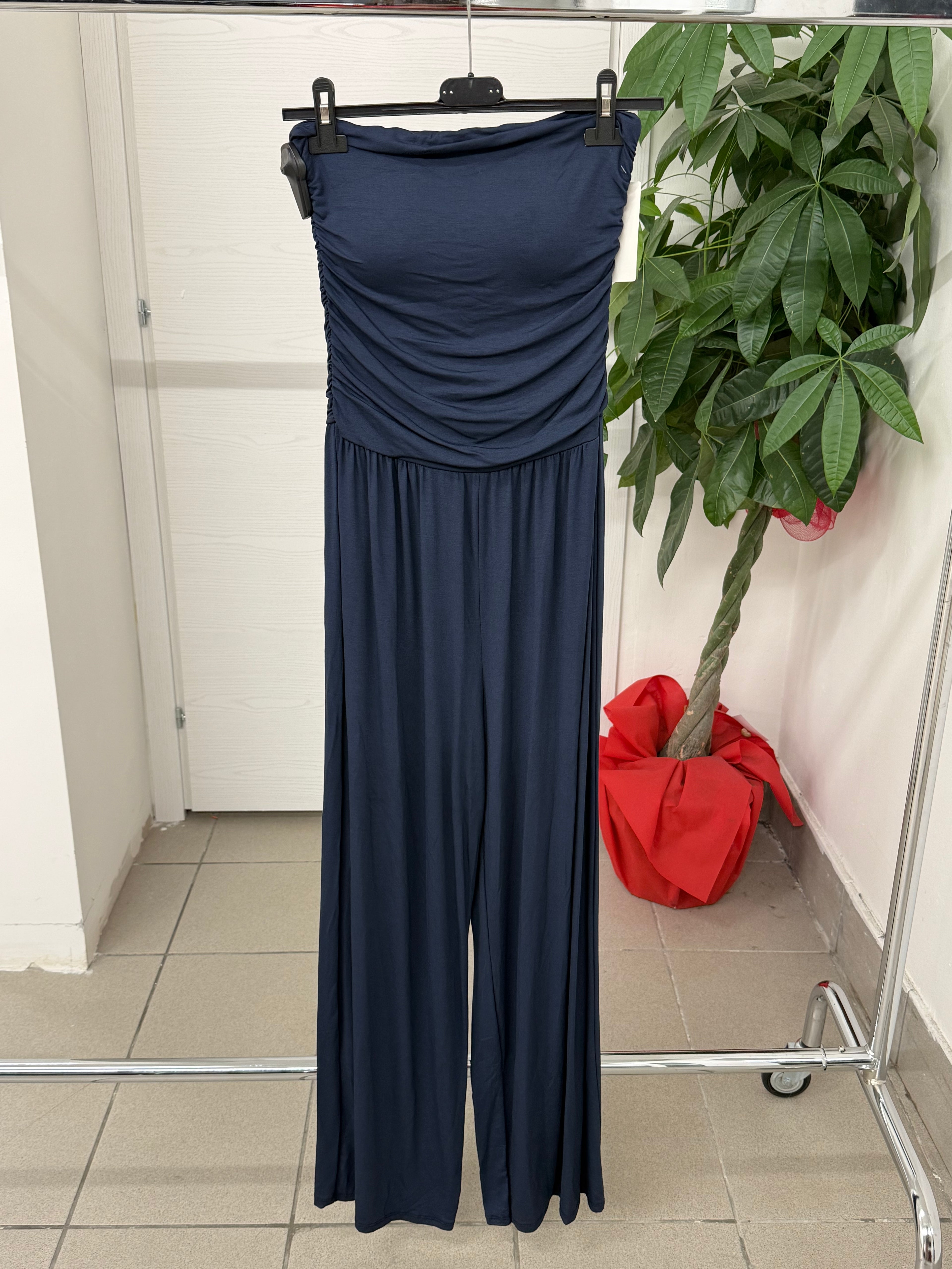 Jumpsuit In Viscosa Con Arricciatura Sui Lati FGD MODA