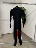 Jumpsuit con righe laterali