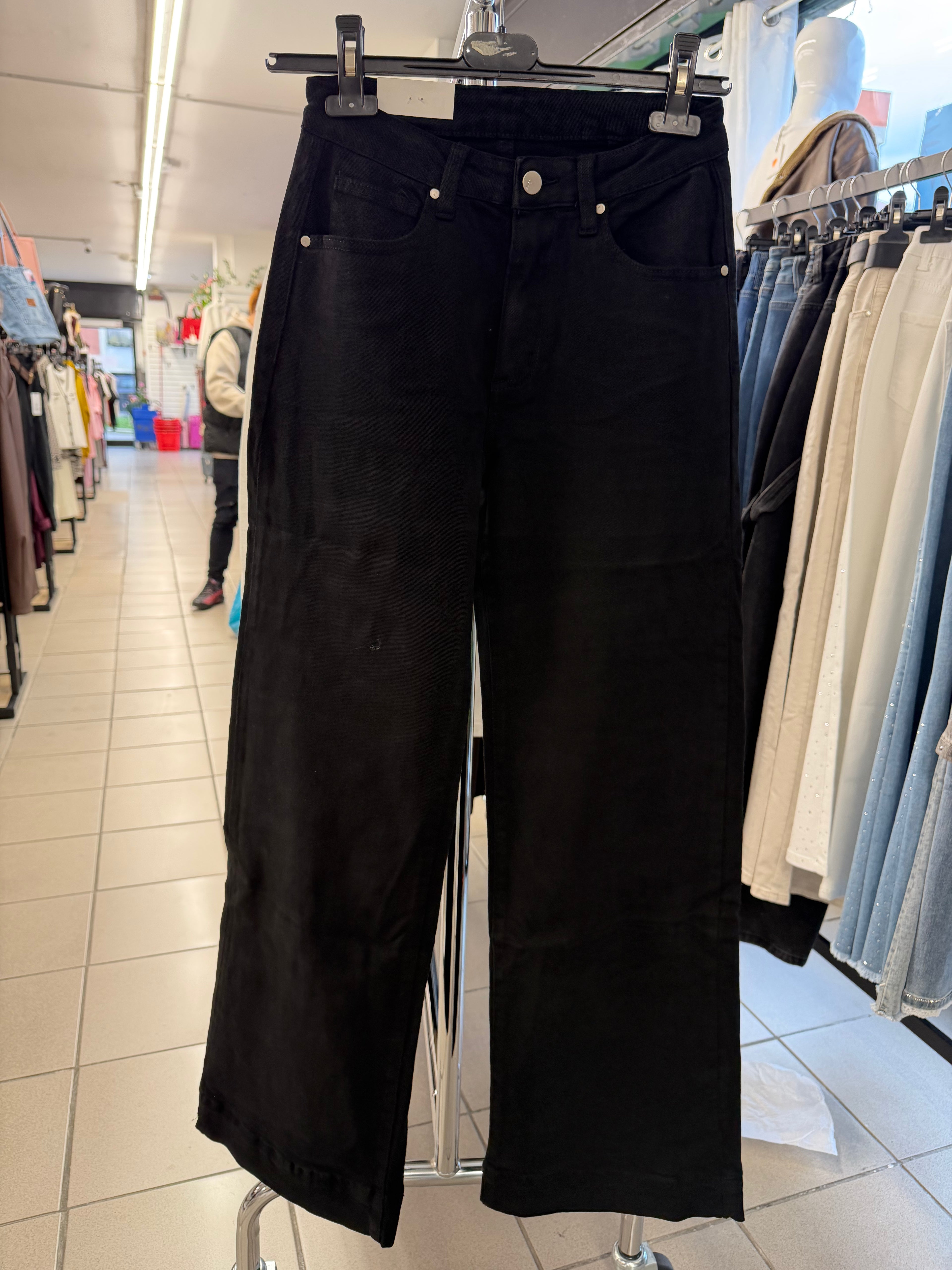 Jeans a palazzo neri