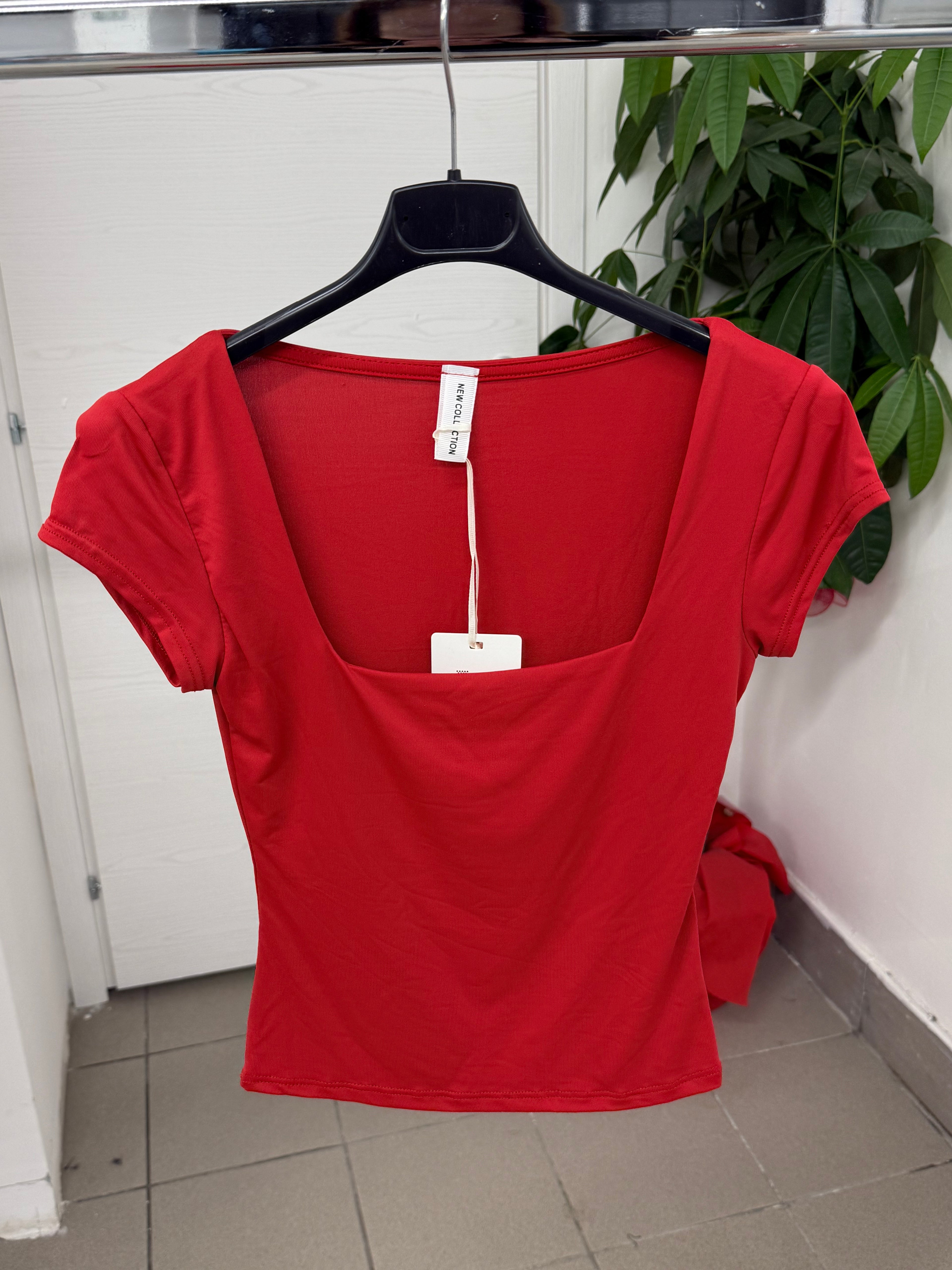 T-shirt lycra scollo squadrato FGD MODA